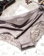 Seamless Ice Silk Women's Lace Panties