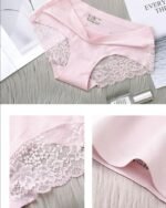 Seamless Ice Silk Women's Lace Panties - Image 2