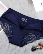 Seamless Ice Silk Women's Lace Panties