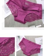 Seamless Ice Silk Women's Lace Panties - Image 3